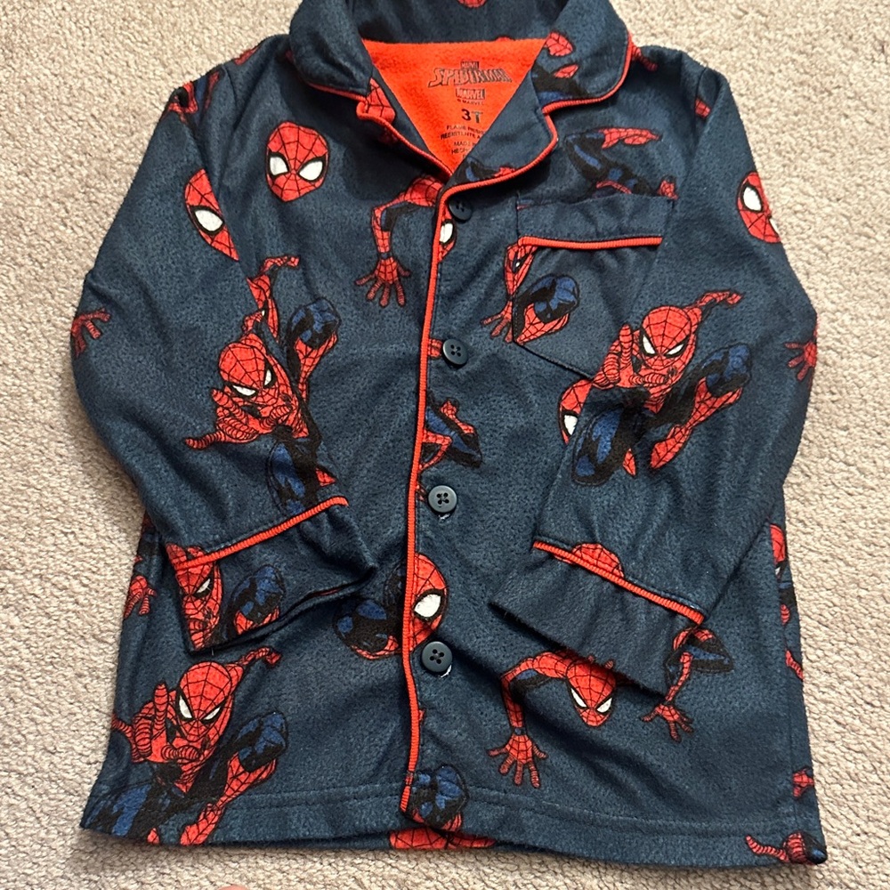 Marvel Spider-Man Kids Pajama Set - Black and Red - Picture 4 of 5